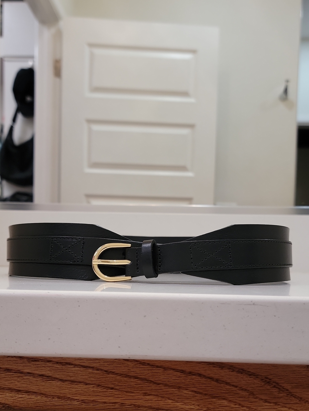 J.Crew Black Leather Belt